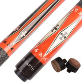 AB EARTH Screw on Tips Pool Cues 57" Billiard House Bar Pub Pool Sticks #C23