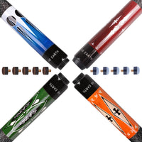 AB EARTH Set of 4 House Pool Cues Screw on Tips 57" Billiard Bar Pub Pool Cue Sticks #C20C21C22C23