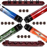 AB EARTH Set of 4 House Pool Cues Screw on Tips 57" Billiard Bar Pub Pool Cue Sticks #C20C21C22C23