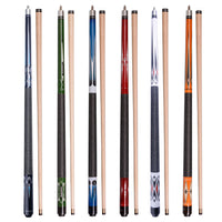 AB EARTH Set of 6 House Pool Cues Glue on Tip 58" Billiard Bar Pub Pool Cue Sticks #C20C21C22C23C24C25