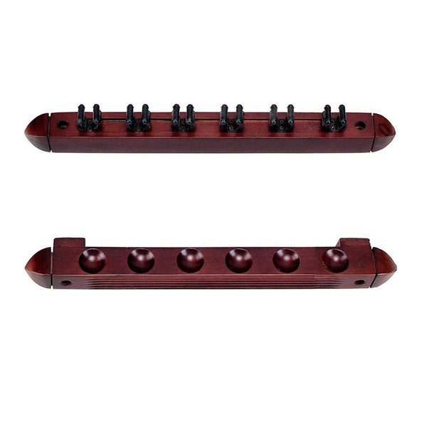 AB EARTH Wall Mounted Hardwood Billiard Pool Cue Rack #T9