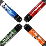 Set of 4 House Pool Cues Screw on Tips 57" Billiard Bar Pub Pool Cue Sticks AB EARTH #C20C21C22C23